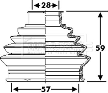 Borg & Beck BCB6274 - Putekļusargs, Piedziņas vārpsta www.autospares.lv