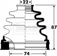 Borg & Beck BCB2904 - Putekļusargs, Piedziņas vārpsta www.autospares.lv