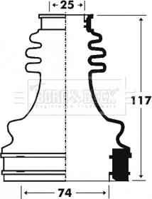 Borg & Beck BCB2916 - Putekļusargs, Piedziņas vārpsta autospares.lv