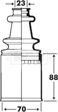 Borg & Beck BCB2913 - Пыльник, приводной вал www.autospares.lv