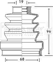 Borg & Beck BCB2445 - Пыльник, приводной вал www.autospares.lv