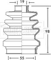 Borg & Beck BCB2418 - Bellow, drive shaft www.autospares.lv