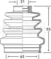 Borg & Beck BCB2687 - Putekļusargs, Piedziņas vārpsta www.autospares.lv