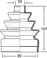 Borg & Beck BCB2065 - Пыльник, приводной вал www.autospares.lv