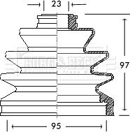 Borg & Beck BCB2063 - Putekļusargs, Piedziņas vārpsta www.autospares.lv