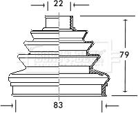 Borg & Beck BCB2006 - Bellow, drive shaft www.autospares.lv