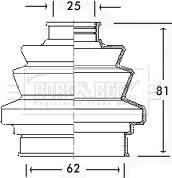 Borg & Beck BCB2196 - Putekļusargs, Piedziņas vārpsta www.autospares.lv