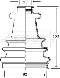 Borg & Beck BCB2168 - Bellow, drive shaft www.autospares.lv