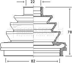 Borg & Beck BCB2110 - Putekļusargs, Piedziņas vārpsta www.autospares.lv