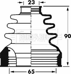 Borg & Beck BCB2893 - Putekļusargs, Piedziņas vārpsta www.autospares.lv