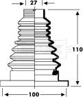 Borg & Beck BCB2804 - Bellow, drive shaft www.autospares.lv