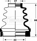 Borg & Beck BCB2806 - Putekļusargs, Piedziņas vārpsta autospares.lv