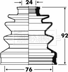 Borg & Beck BCB2815 - Putekļusargs, Piedziņas vārpsta autospares.lv