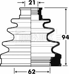 Borg & Beck BCB2875 - Пыльник, приводной вал www.autospares.lv