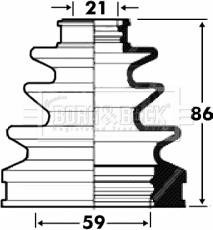 Borg & Beck BCB2876 - Putekļusargs, Piedziņas vārpsta www.autospares.lv