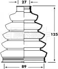 Borg & Beck BCB2358 - Bellow, drive shaft www.autospares.lv