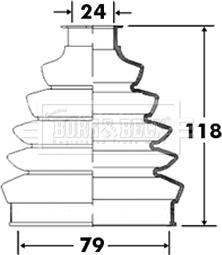 Borg & Beck BCB2366 - Putekļusargs, Piedziņas vārpsta www.autospares.lv