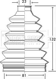 Borg & Beck BCB2322 - Bellow, drive shaft www.autospares.lv