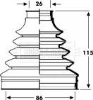 Borg & Beck BCB2799 - Пыльник, приводной вал www.autospares.lv