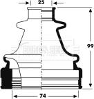 Borg & Beck BCB2798 - Putekļusargs, Piedziņas vārpsta autospares.lv