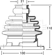 Borg & Beck BCB2754 - Пыльник, приводной вал www.autospares.lv