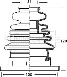 Borg & Beck BCB2714 - Bellow, drive shaft www.autospares.lv