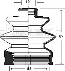 Borg & Beck BCB2723 - Пыльник, приводной вал www.autospares.lv