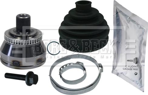 Borg & Beck BCJ1219 - Шарнирный комплект, ШРУС, приводной вал www.autospares.lv