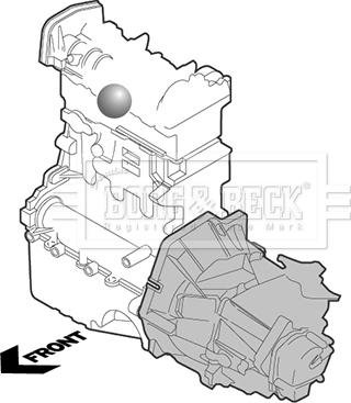 Borg & Beck BEM3892 - Holder, engine mounting www.autospares.lv