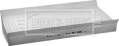 Borg & Beck BFC1016 - Filtrs, Salona telpas gaiss www.autospares.lv