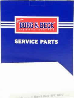 Borg & Beck BFC1072 - Filtrs, Salona telpas gaiss www.autospares.lv