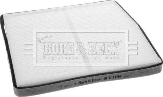 Borg & Beck BFC1194 - Filtrs, Salona telpas gaiss www.autospares.lv