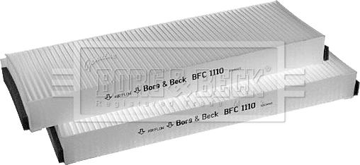 Borg & Beck BFC1110 - Filtrs, Salona telpas gaiss www.autospares.lv