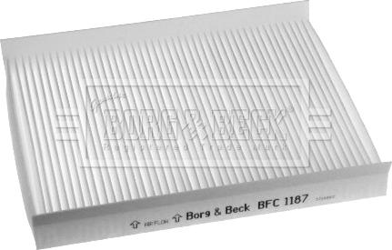 Borg & Beck BFC1187 - Filtrs, Salona telpas gaiss www.autospares.lv