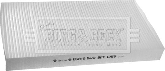 Borg & Beck BFC1258 - Фильтр воздуха в салоне www.autospares.lv