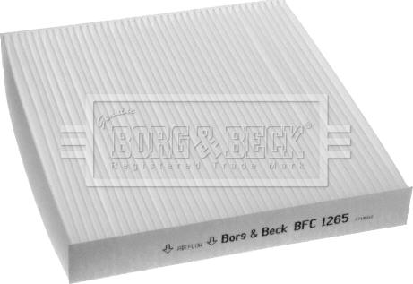 Borg & Beck BFC1265 - Filtrs, Salona telpas gaiss www.autospares.lv