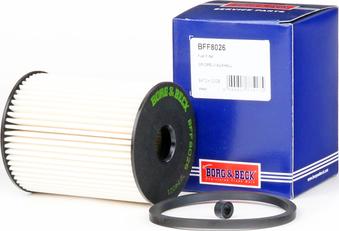 Borg & Beck BFF8026 - Degvielas filtrs www.autospares.lv