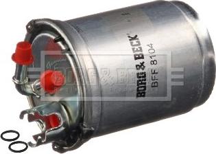 Borg & Beck BFF8104 - Degvielas filtrs www.autospares.lv