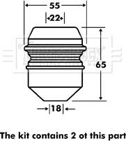 Borg & Beck BPK7119 - Gājiena ierobežotājs, Atsperojums www.autospares.lv