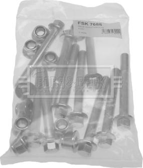 Borg & Beck BSK7688 - Fastening Bolts, control arm www.autospares.lv