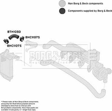 Borg & Beck BTH1050 - Pūtes sistēmas gaisa caurule www.autospares.lv