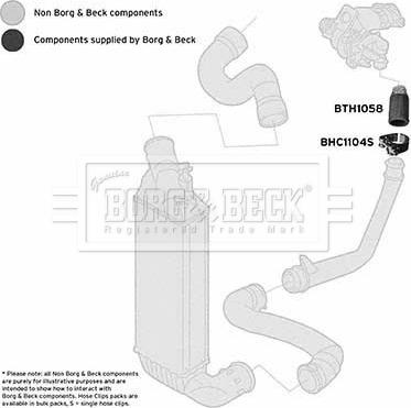 Borg & Beck BTH1058 - Pūtes sistēmas gaisa caurule www.autospares.lv