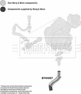 Borg & Beck BTH1057 - Pūtes sistēmas gaisa caurule www.autospares.lv