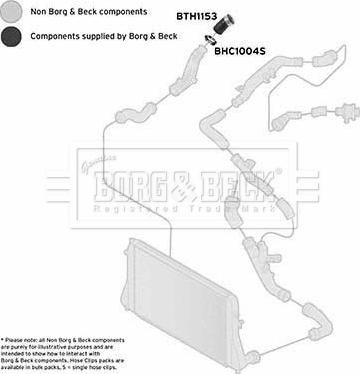 Borg & Beck BTH1153 - Pūtes sistēmas gaisa caurule www.autospares.lv