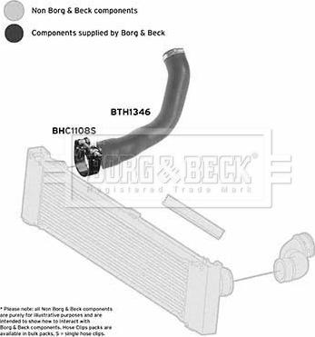 Borg & Beck BTH1346 - Pūtes sistēmas gaisa caurule www.autospares.lv