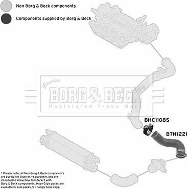 Borg & Beck BTH1221 - Pūtes sistēmas gaisa caurule www.autospares.lv