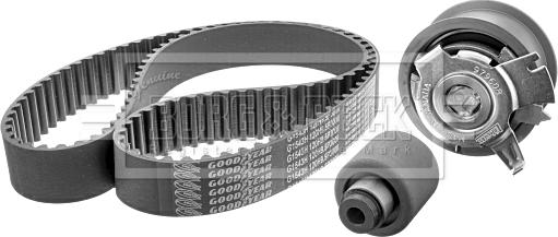 Borg & Beck BTK1000 - Комплект зубчатого ремня ГРМ www.autospares.lv