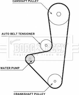 Borg & Beck BTW1015 - Ūdenssūknis + Zobsiksnas komplekts www.autospares.lv