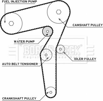 Borg & Beck BTW1021 - Ūdenssūknis + Zobsiksnas komplekts www.autospares.lv