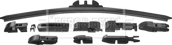 Borg & Beck BW16F - Stikla tīrītāja slotiņa autospares.lv